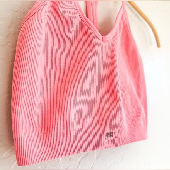 SET Active Sculptflex Ribbed V Bra Women’s Pink - Size XSmall/Small - Picture 3 of 4
